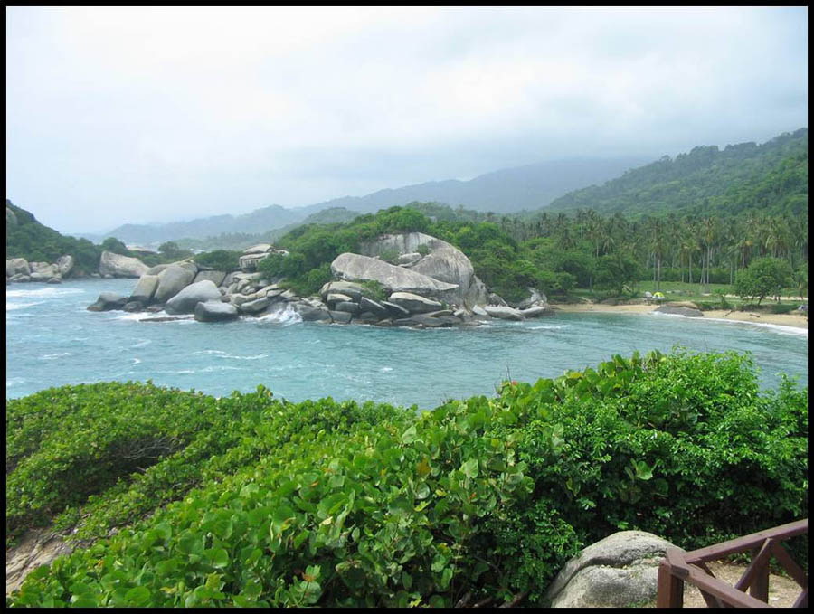 A place of white sand and blue ocean...