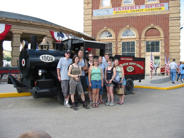 The tourists: Mike, Vanessa, Brian, Heather, Jenny, River, Paul, Jess, and Kori