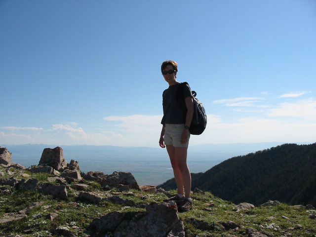 Jess on the Peak (where's Bozeman?)