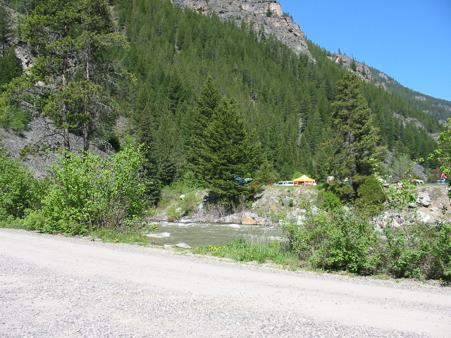Across the way from the Lava Lake trailhead