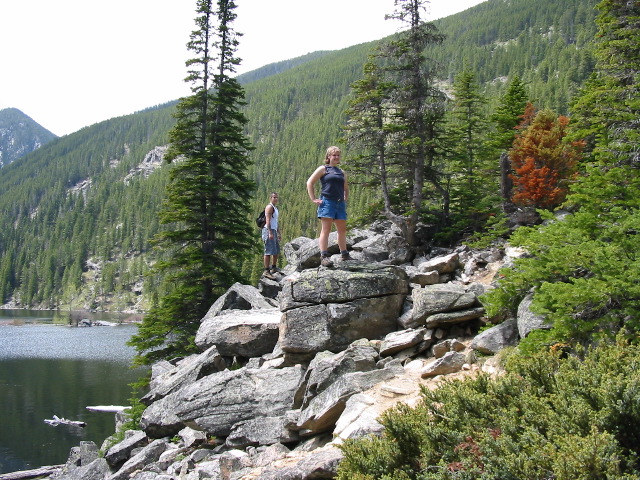 Brian and Jenny taking there places up high
