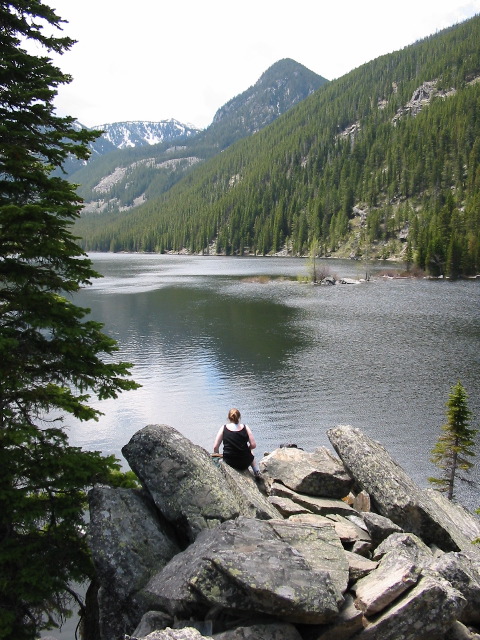 Heather looking out at the scenery