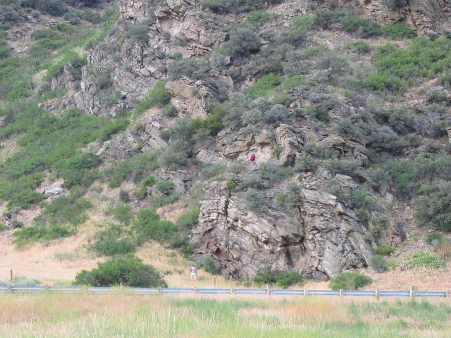 Can you see River climbing?