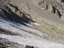 What we walked across - yes it's snow!