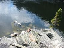 Jenny down at the water