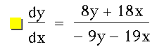 function(optotal(x),y)=(8*y+18*x)/(-(9*y)-(19*x))