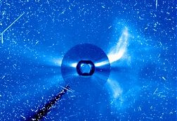 soho image of a coronal mass ejection