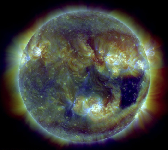 SDO/AIA 211,193,171 composite image