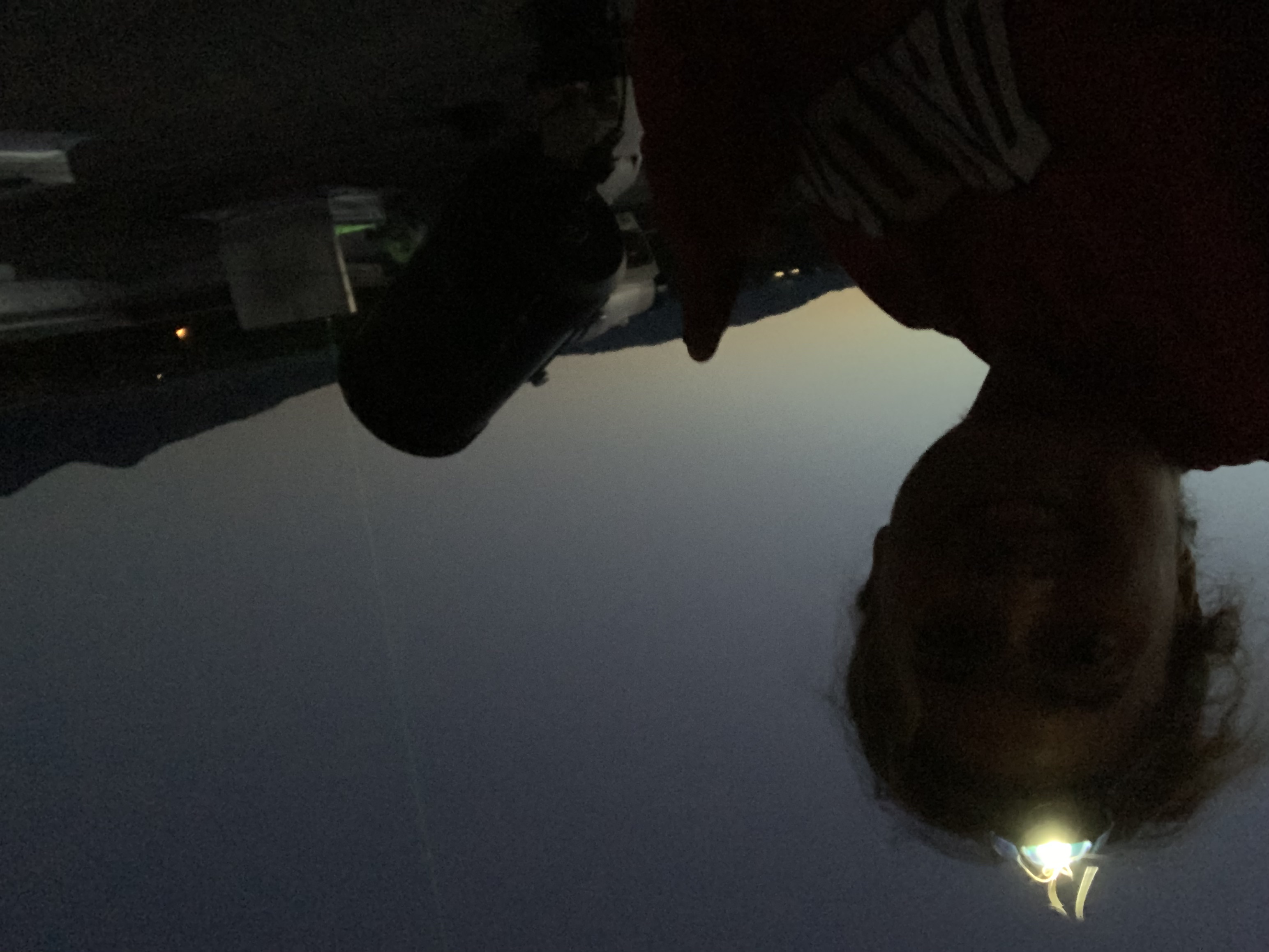 One of my many headlamp selfies taken on the roof of Cobleigh